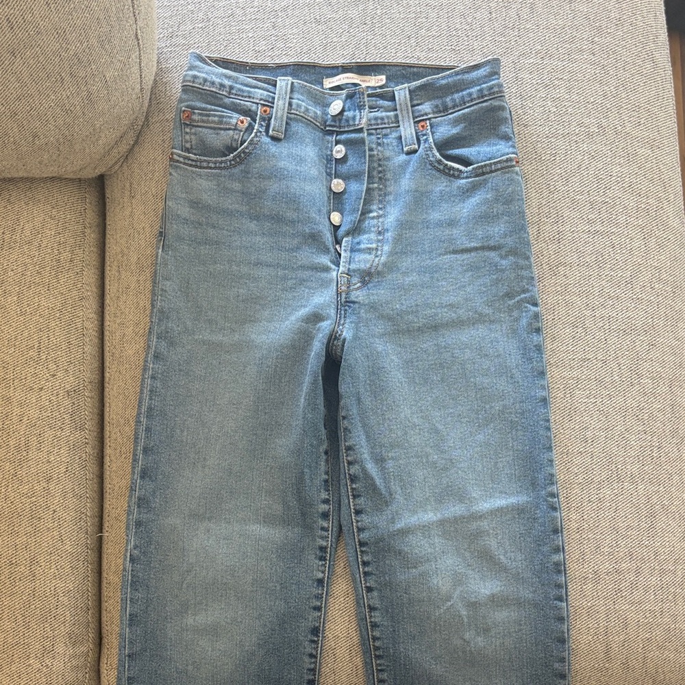 Stylish High Rise Blue Jeans for Women
